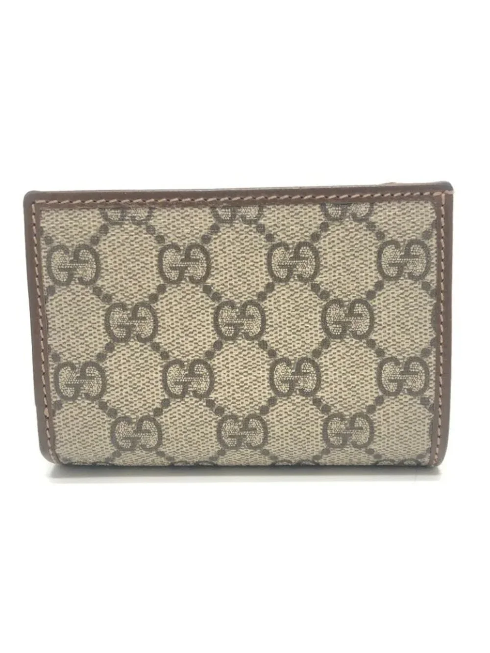 Gucci Bifold Wallet Horsebit GG Supreme Canvas Brown - Picture 2 of 9